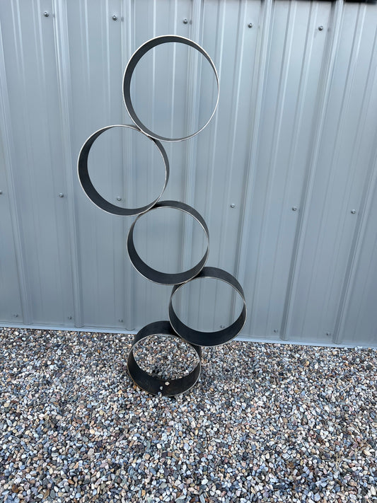 "Floating Rings" Landcape Art | Garden Art