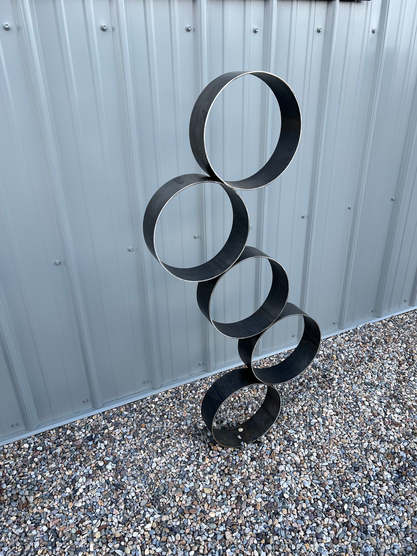 "Floating Rings" Landcape Art | Garden Art