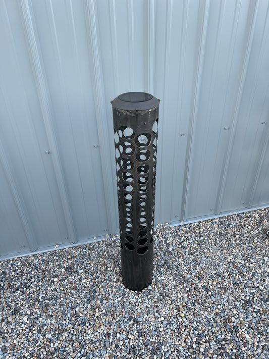 "Geometric Circles" Luminary | Landscape Art | Garden Art