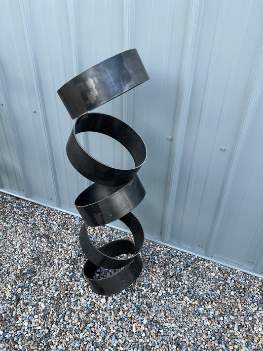 "Falling Rings" Landscape Art | Garden Art
