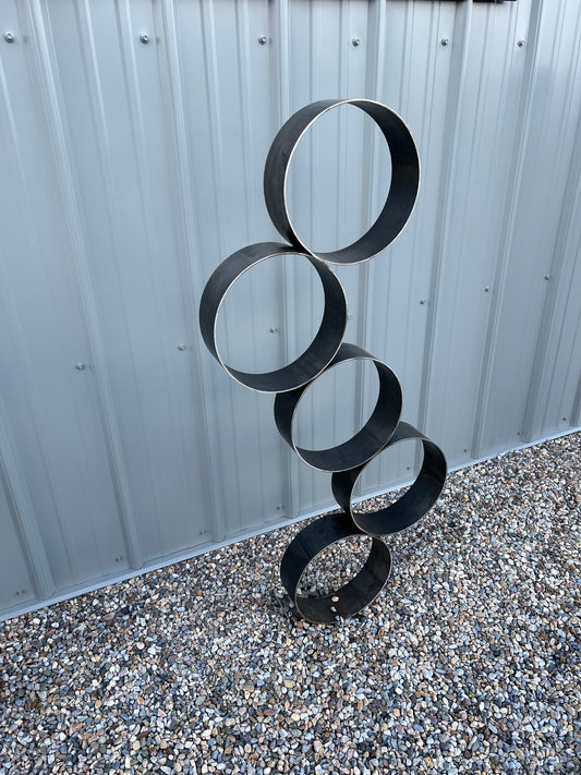 "Floating Rings" Landcape Art | Garden Art